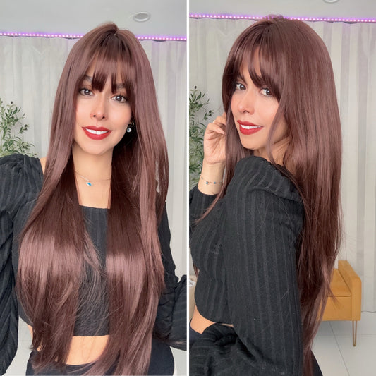 Ebba T- Marrón Caoba claro