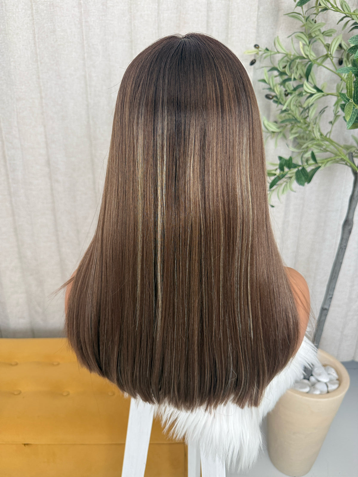 Nara Moka Mechas Beige Caramelo 18” Partido Libre Lace 13*6