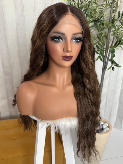 Mika Castaño Cenizo Beige (Mushroom Bronde)  30” Partido Libre Partido Libre Lace 13*4