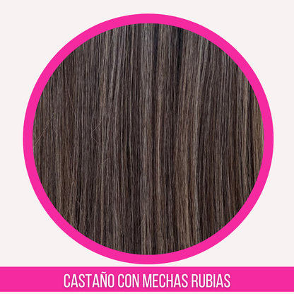 SORAYA T-CASTAÑO MECHAS RUBIAS 18"