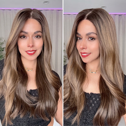 Inna Castaño Cenizo Beige (Mushroom Bronde) 24” Partido libre 13*6