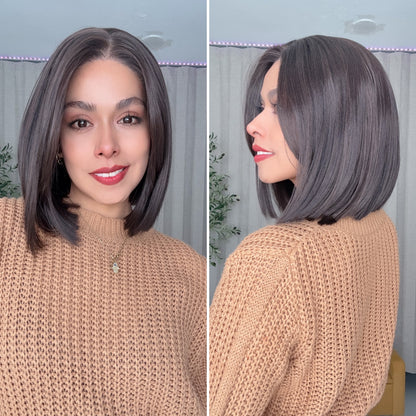 Ivet Castaña 10” Corte Bob Partido Libre 13*3