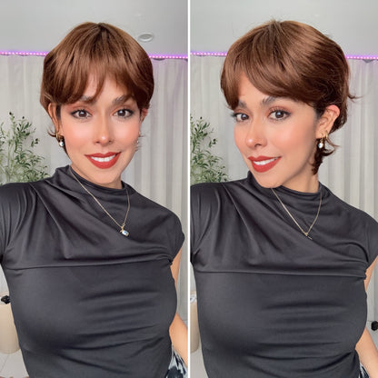 Naza T- Rubio Corte Pixie Gorro Básico
