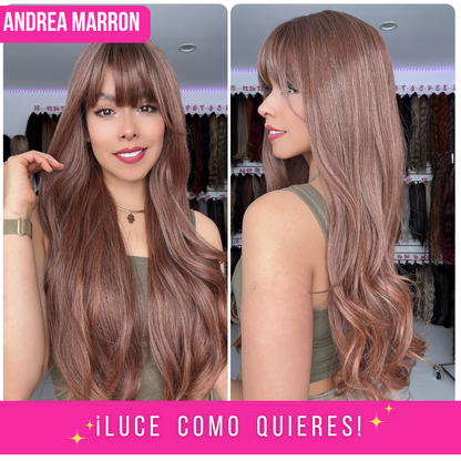 ANDREA T- MARRON COBRIZO