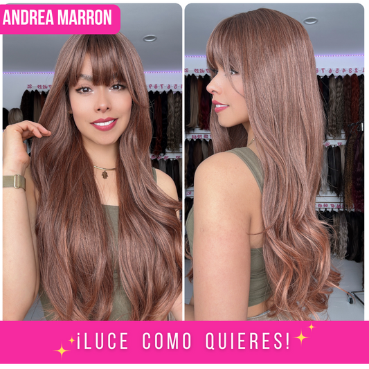 ANDREA T- MARRON COBRIZO