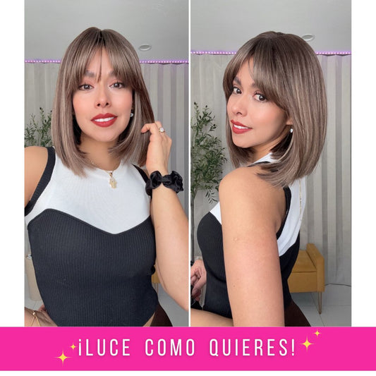 EDNA T- CASTAÑO CON MECHAS