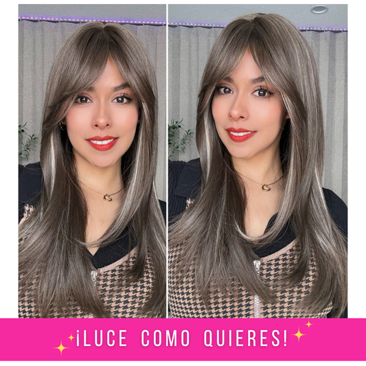 CARLYN T- CASTAÑO CON MECHAS RUBIAS