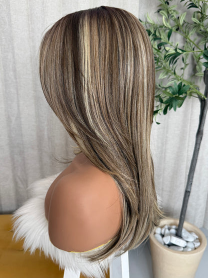 Jaslin T- Mechas Rubias 20” Partido Fijo