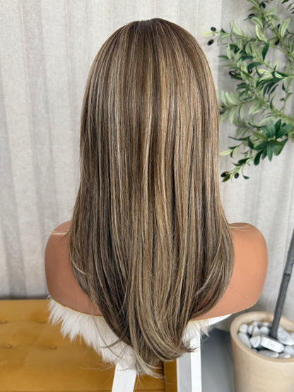 Jaslin T- Mechas Rubias 20” Partido Fijo
