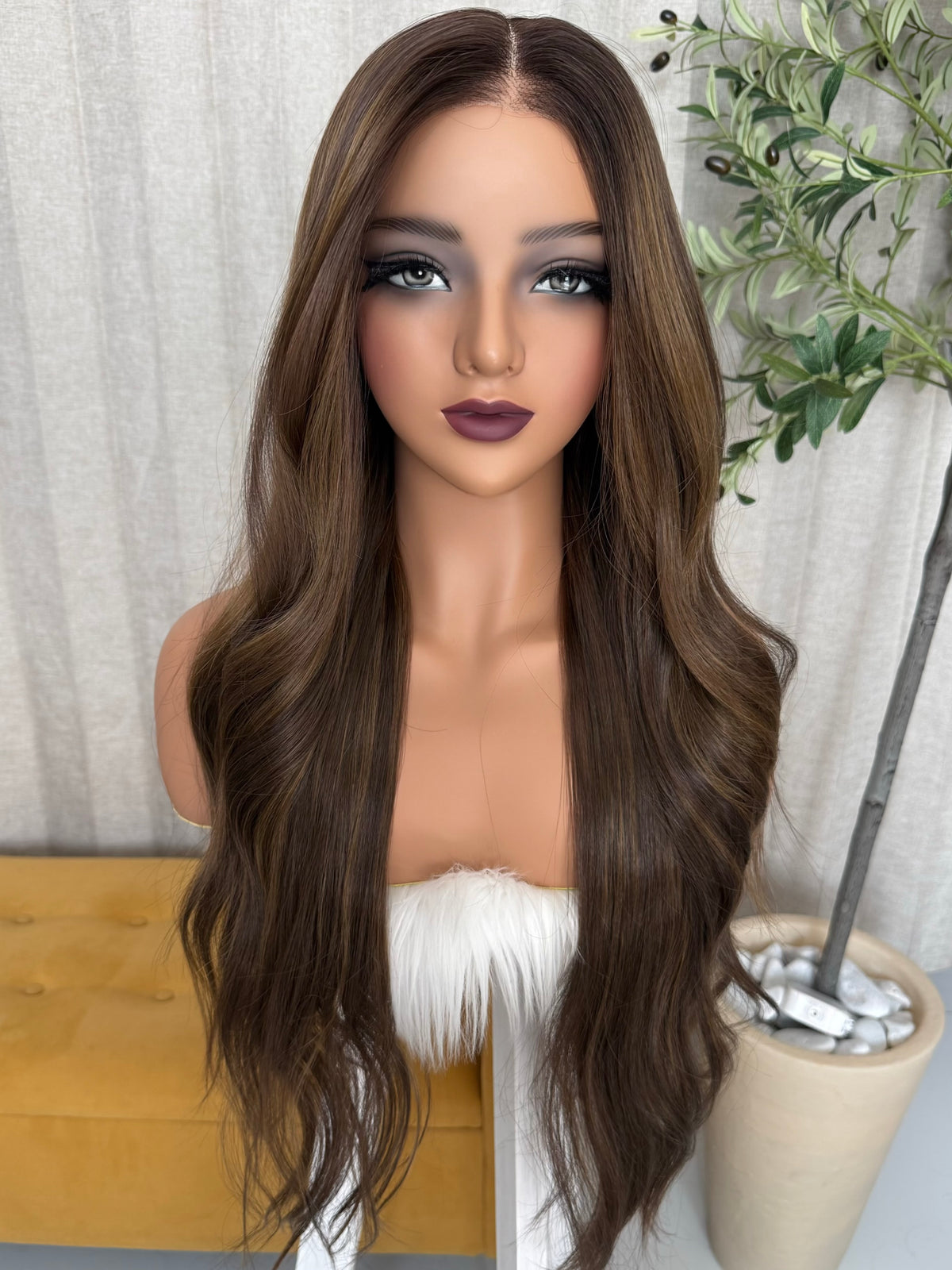 Keri T-Castaño Cenizo Beige (Mushroom Bronde) 28” Partido Libre Glueless 6*4