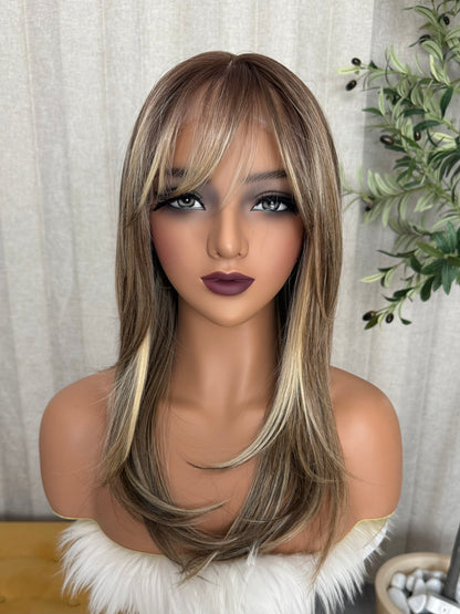 Jaslin T- Mechas Rubias 20” Partido Fijo