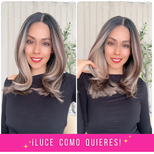 SORAYA T-CASTAÑO MECHAS RUBIAS 18"