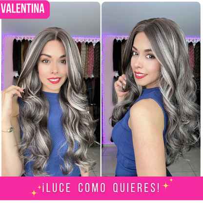 VALENTINA T-CASTAÑO CON MECHAS